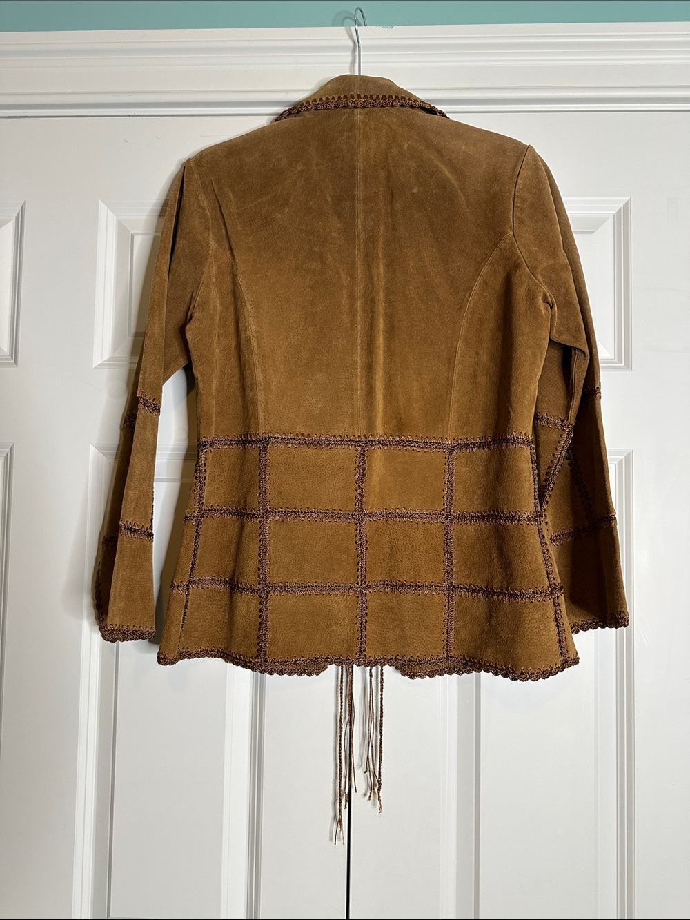 Outbrook Suede leather Blazer Jacket SzSmall - Picture 11 of 11